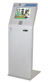 15, 17, 19, 22 Inch LED Monitor, Free Standing / Multimedia Lobby Kiosk for bank service S807